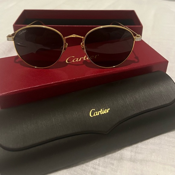 Cartier Accessories - Cartier Gold Frame Sunglasses
